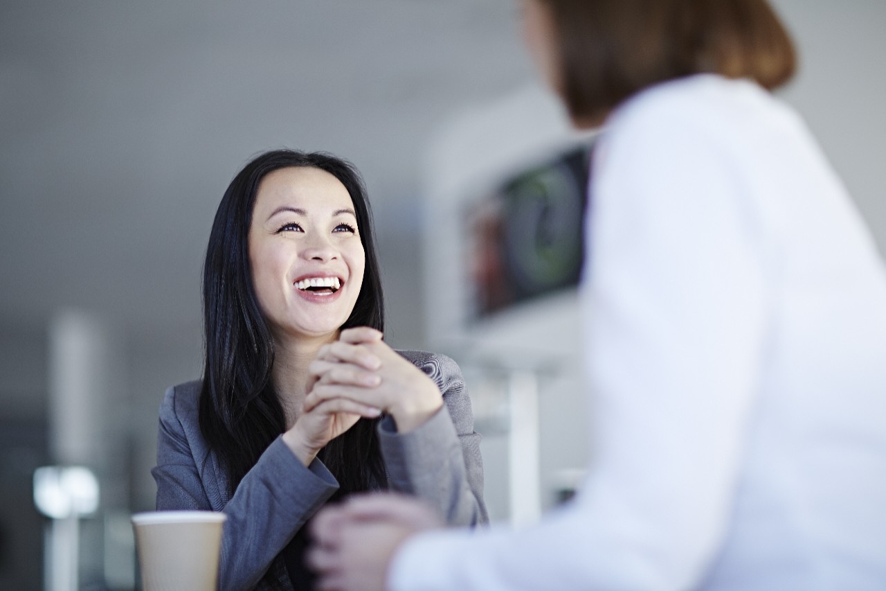 Business people talking in office
